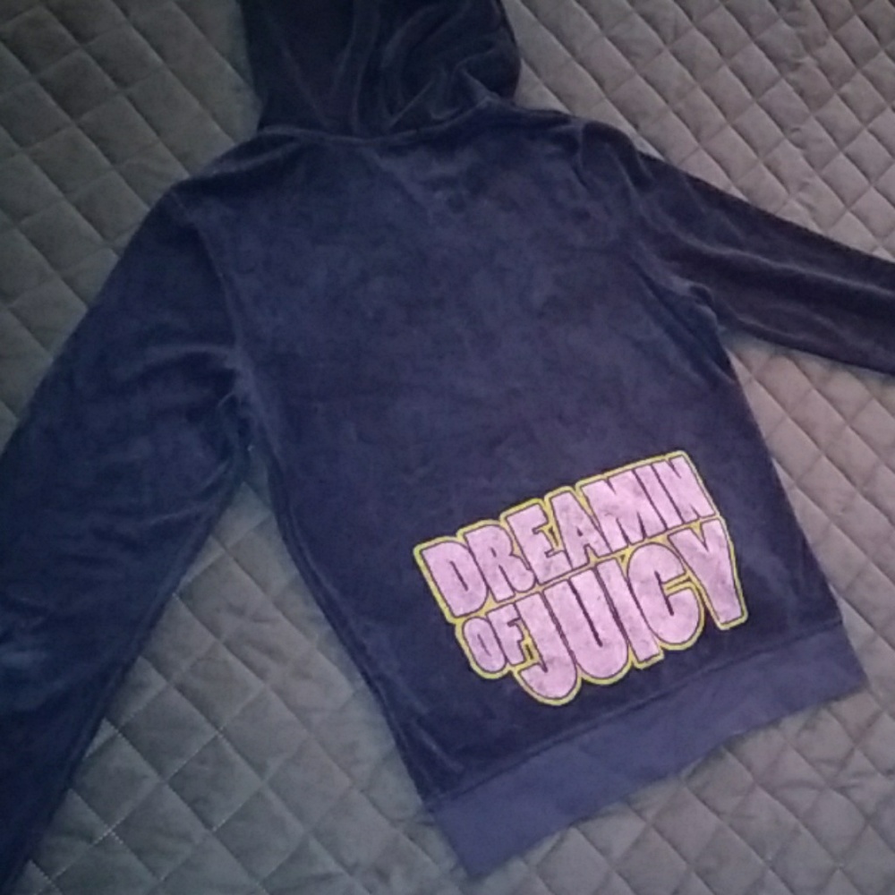 Juicy Couture zip up hoodie, sz M
